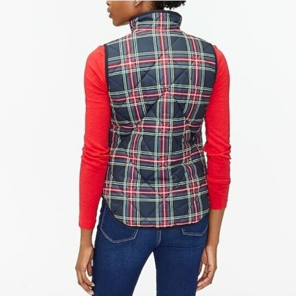 J. CREW Tartan Plaid Vest sz XXS - Picture 2 of 6
